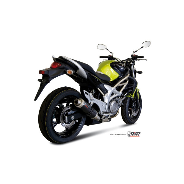 Глушник мотоцикловий Slip-On (GP) MIVV для Suzuki Gladius 650 (09-15) карбон