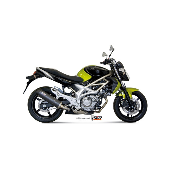 Глушник мотоцикловий Slip-On Line (Oval) MIVV для Suzuki Gladius 650 (09-15) карбон