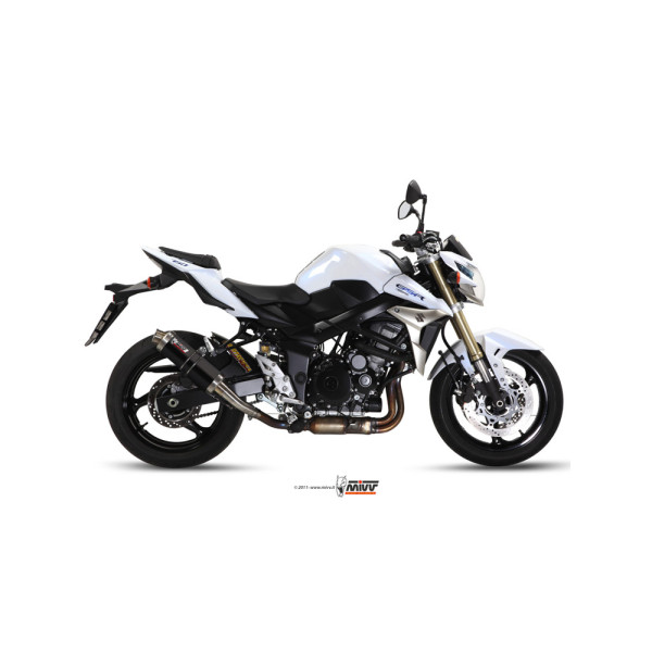 Вихлопна система Slip-On (GP) MIVV для Suzuki GSR 750 (11-16) чорна