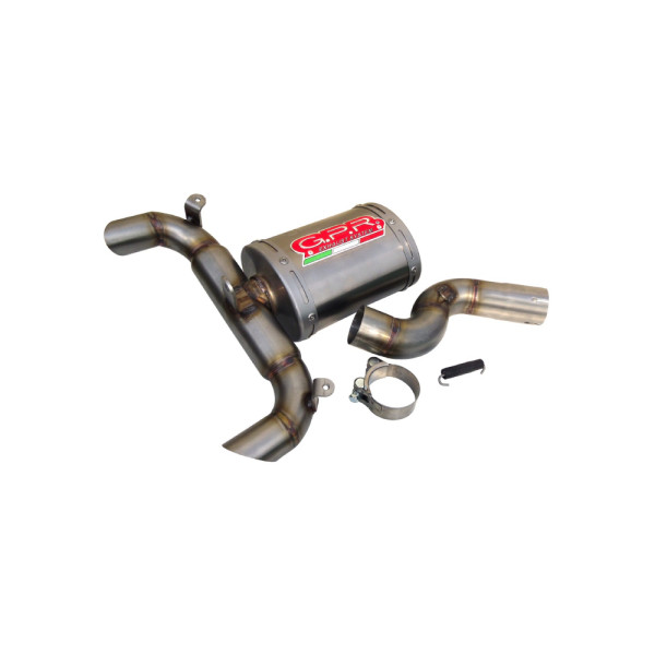 Глушник G.P.R Titanium Oval Slip-On, Aluminium - Suzuki GSR 600 Ghost line 06-11