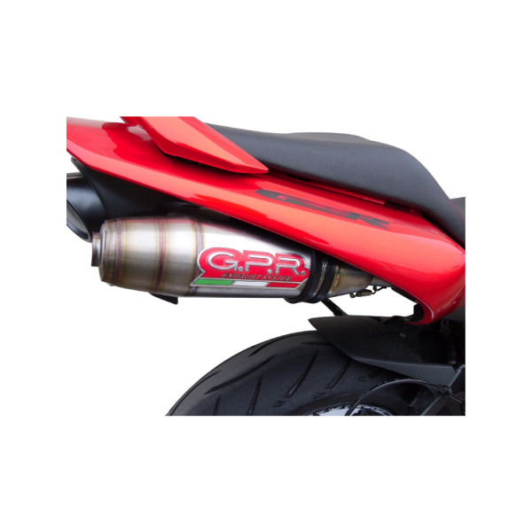 Подвійний глушник G.P.R Deeptone Inox Slip-On, Нержавіюча сталь - Suzuki GSR 600 06-11