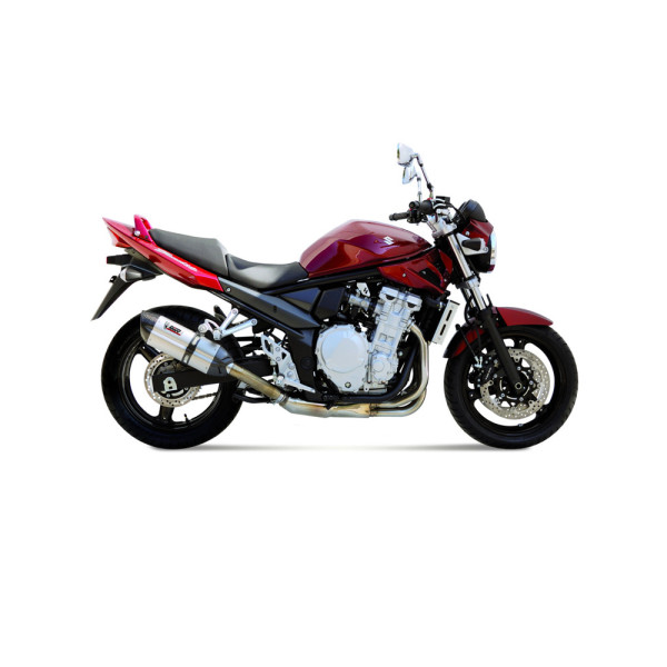 Глушник мотоцикловий Slip-On Line (Suono) MIVV для Suzuki GSF650 Bandit (07-15) / GSX650 F (08-15) срібний