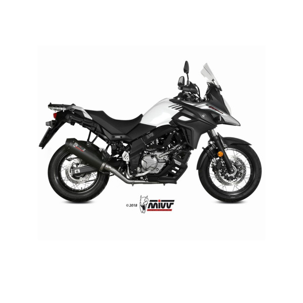 Повний вихлопний колектор (Oval) MIVV для Suzuki DL 650 V-Strom / XT (17-) карбон