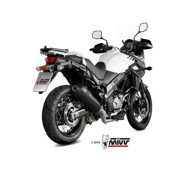 Повний вихлопний колектор (Oval) MIVV для Suzuki DL 650 V-Strom / XT (17-) карбон