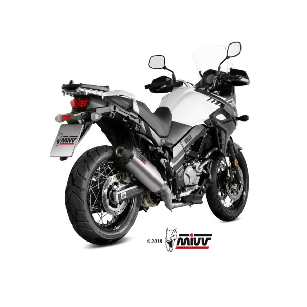 Повний вихлопний комплект (Oval) MIVV для Suzuki DL 650 V-Strom / XT (17-) титановий