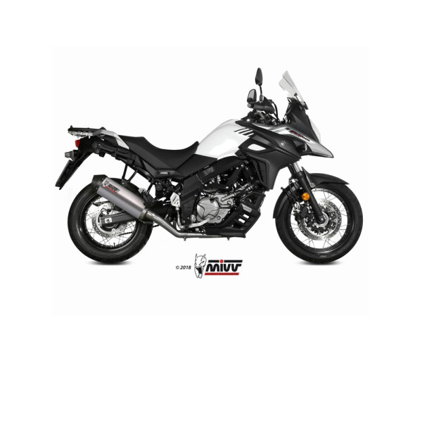Повний вихлопний комплект (Oval) MIVV для Suzuki DL 650 V-Strom / XT (17-) титановий