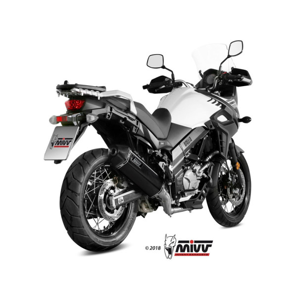Повний вихлопний системи (Speed Edge) MIVV для Suzuki DL 650 V-Strom (17-) чорний
