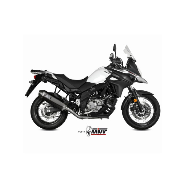 Повний вихлопний системи (Speed Edge) MIVV для Suzuki DL 650 V-Strom (17-) чорний