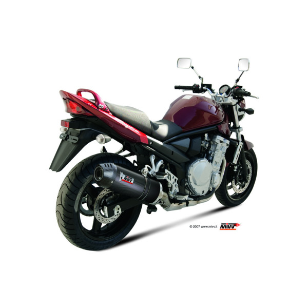 Глушник мотоцикловий Slip-On Line (Oval) MIVV для Suzuki GSF 650 Bandit (07-15) / GSX 650 F (08-15) carbon