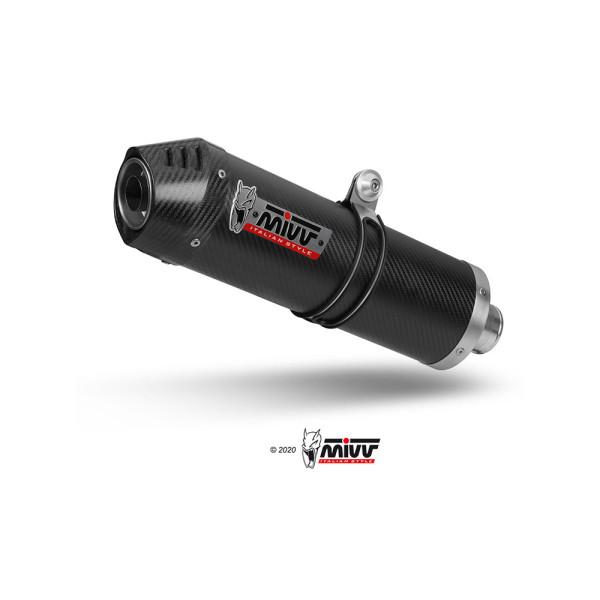 Глушник мотоцикловий Slip-On Line (Oval) MIVV для Suzuki GSF 650 Bandit (05-06) карбон
