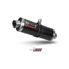 Глушник мотоцикловий Slip-On Line High (Овальний) MIVV для Suzuki GSF 650 Bandit (05-06) карбон