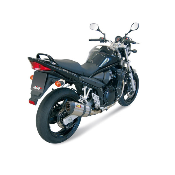 Глушник мотоцикловий Slip-On Line (Suono) MIVV для Suzuki GSF650 Bandit (05-06) срібний