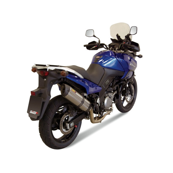 Повний вихлопний комплект (Suono) MIVV для Suzuki DL 650 V-Strom (04-06) срібний