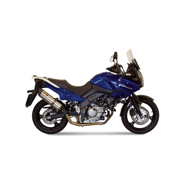 Повний вихлопний комплект (Suono) MIVV для Suzuki DL 650 V-Strom (04-06) срібний