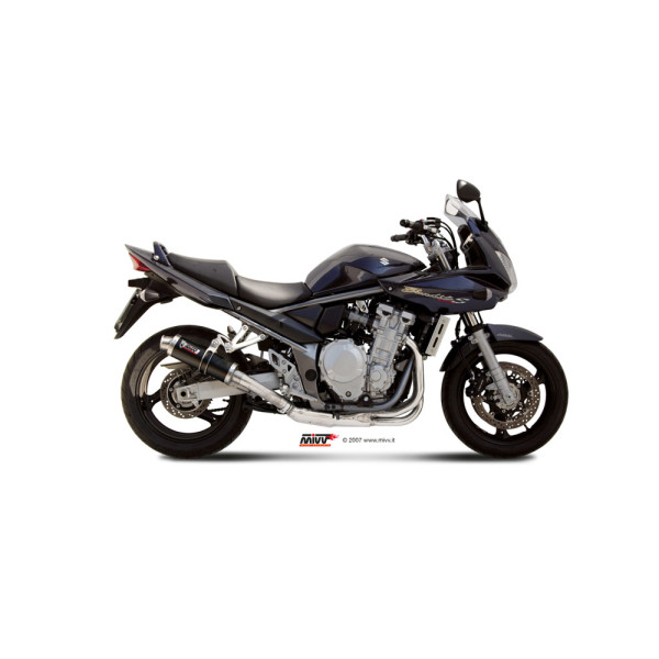 Глушник мотоцикловий Slip-On (GP) MIVV для Suzuki GSF 1250 Bandit (07-16) / GSX 1250 FA (09-16) чорний