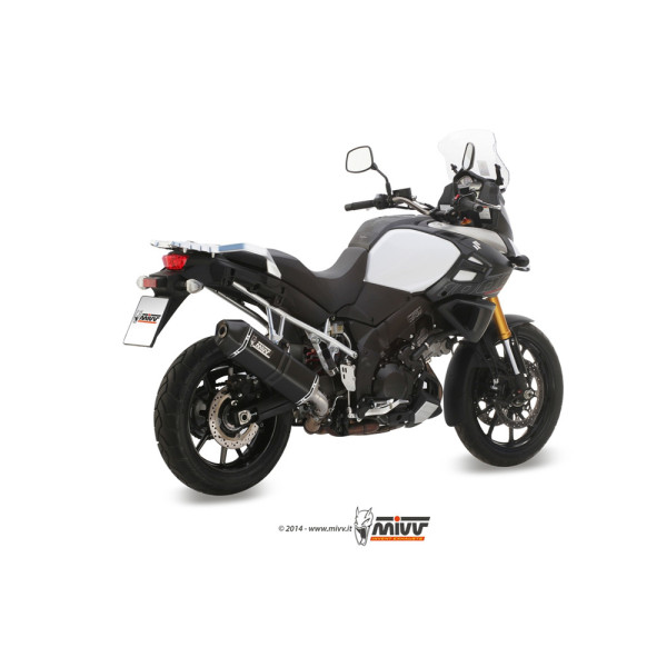 Глушник мотоцикловий Slip-On Line (Speed Edge) MIVV для Suzuki V-Strom 1000 / XT (14-20) / 1050 / XT (20-) чорний