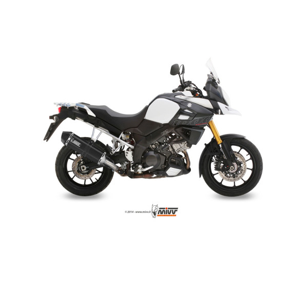 Глушник мотоцикловий Slip-On Line (Speed Edge) MIVV для Suzuki V-Strom 1000 / XT (14-20) / 1050 / XT (20-) чорний