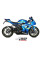 Вихлопна система Slip-On Line (MK3) MIVV для Suzuki GSX-R 1000 (17-20) срібна