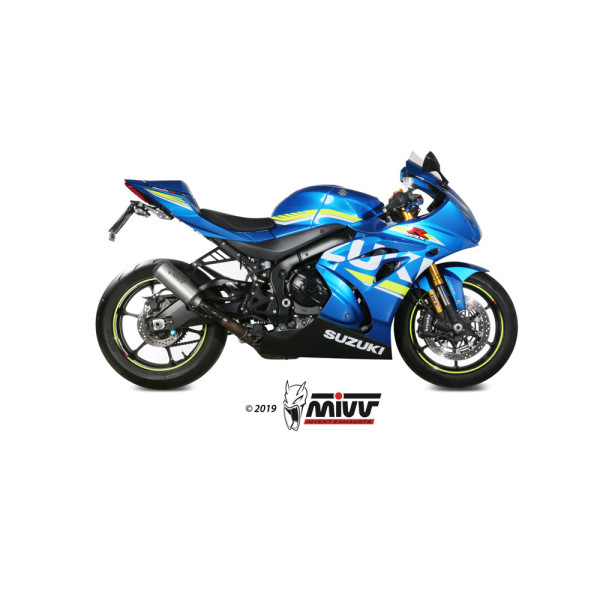 Вихлопна система Slip-On Line (MK3) MIVV для Suzuki GSX-R 1000 (17-20) срібна