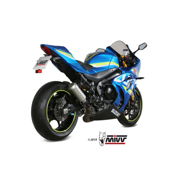 Вихлопна система Slip-On Line (MK3) MIVV для Suzuki GSX-R 1000 (17-20) срібна