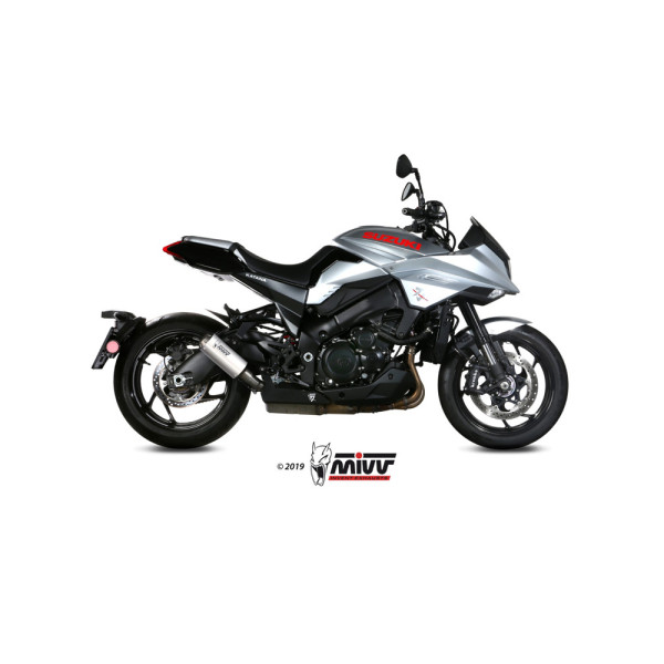 Глушник мотоцикловий Slip-On Line (MK3) MIVV для Suzuki Katana 1000 (19-) срібний