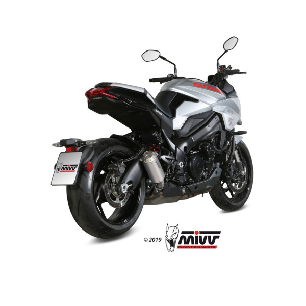 Глушник мотоцикловий Slip-On Line (MK3) MIVV для Suzuki Katana 1000 (19-) срібний