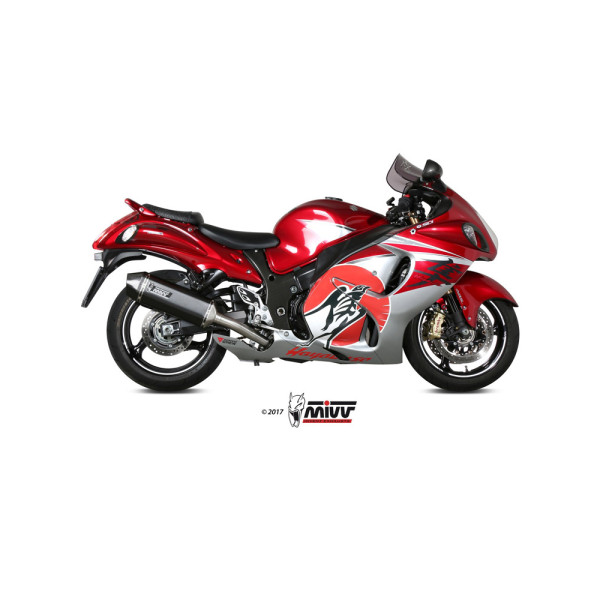 Випускні системи Slip-On Line (Speed Edge) MIVV для Suzuki GSX-R 1300 Hayabusa (08-17) чорні