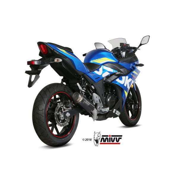 Випускний глушник Slip-On (GP Pro) MIVV для Suzuki GSX 250 R (17-20) чорний