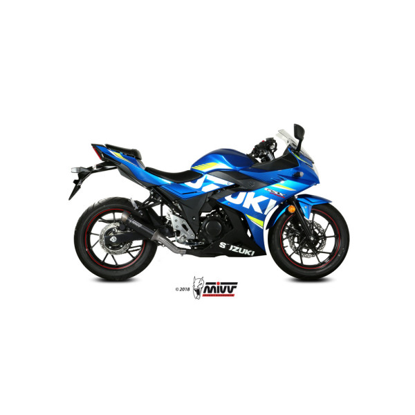 Випускний глушник Slip-On (GP Pro) MIVV для Suzuki GSX 250 R (17-20) чорний