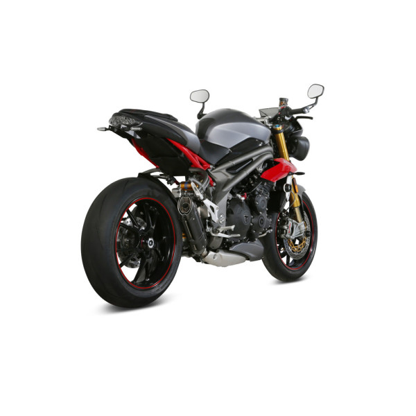 Глушник мотоцикловий Slip-On Line (Suono) MIVV для Triumph Speed Triple 1050 R / S / RS (16-17) чорний
