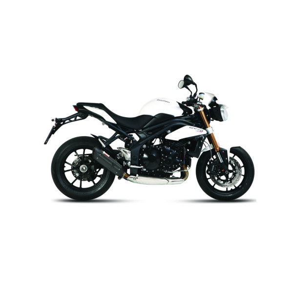 Вихлопна система Slip-On Line (Suono) MIVV для Triumph Speed Triple 1050 R / S / RS (11-15) чорна