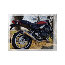 Подвійний глушник G.P.R Deeptone Inox Cafè Racer Slip-On, Нержавіюча сталь - Triumph Bonneville Thruxton 1200 16-19