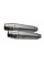 Подвійний глушник G.P.R Deeptone Inox Cafè Racer Slip-On, Нержавіюча сталь - Triumph Bonneville Thruxton 1200 16-19