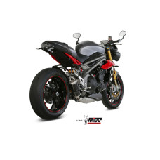 Глушник мотоцикловий Slip-On (GP) MIVV для Triumph Speed Triple 1050 R / S / RS (16-17) чорний