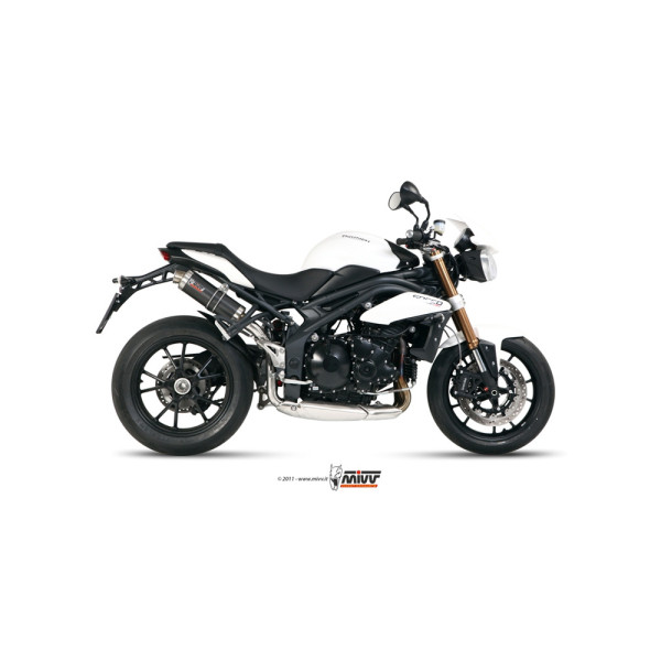 Вихлопні системи Slip-On (GP) MIVV для Triumph Speed Triple 1050 R / S / RS (11-15) carbon