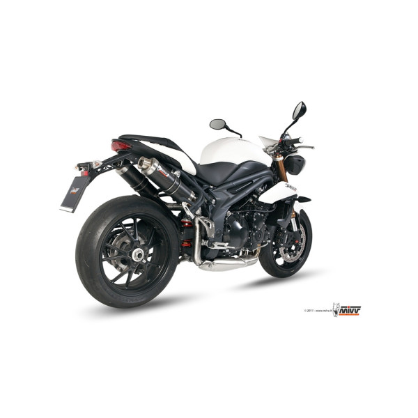 Вихлопні системи Slip-On (GP) MIVV для Triumph Speed Triple 1050 R / S / RS (11-15) carbon