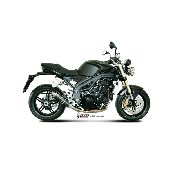 Глушник мотоцикловий Slip-On (GP) MIVV для Triumph Speed Triple 1050 R / S / RS (11-15) carbon