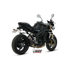 Глушник мотоцикловий Slip-On (GP) MIVV для Triumph Speed Triple 1050 R / S / RS (05-06) carbon