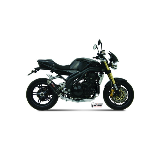 Глушник мотоцикловий Slip-On (GP) MIVV для Triumph Speed Triple 1050 R / S / RS (05-06) carbon