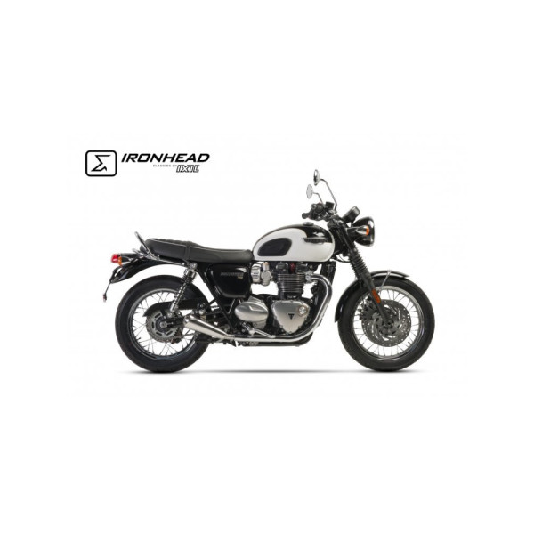 Вихлопна система IXIL OVC11SS Ironhead Conical Triumph Bonneville T100/ Black (18-20)/ T120 (16) на праву сторону