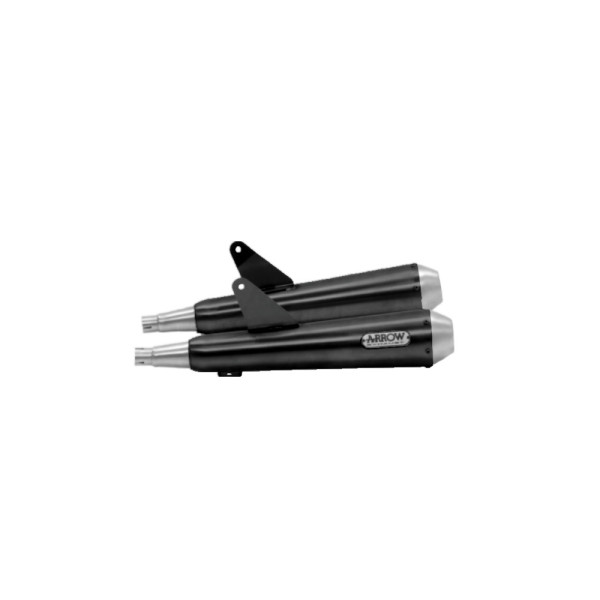 Глушник Arrow - Triumph BONNEVILLE T100 17-20/ BONNEVILLE T120 16-19 правий і лівий Pro-Racing, Nichrom Dark