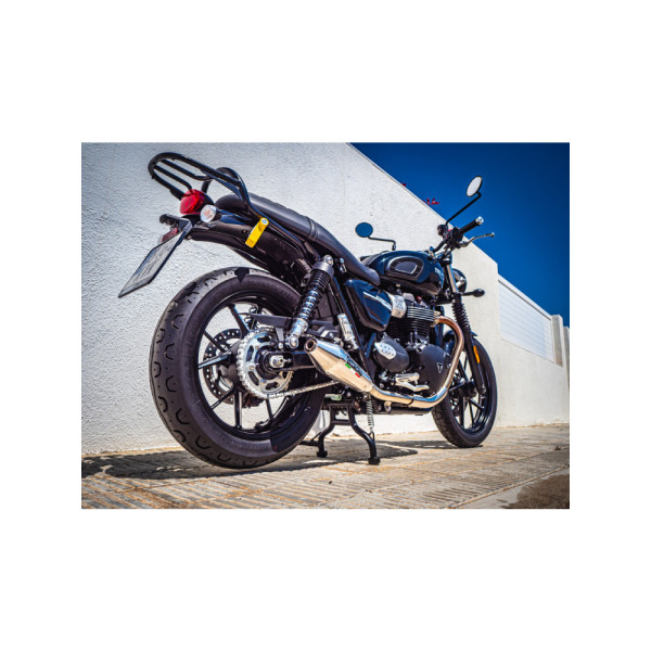 Подвійний глушник G.P.R Vintacone Slip-On, Нержавіюча сталь - Triumph Street Twin 900 15-19 e3