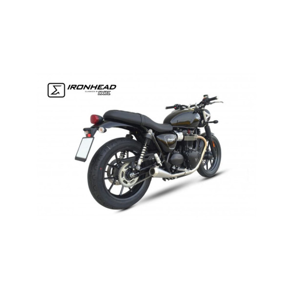 Глушник мотоцикловий IXIL OVC11SS Ironhead Conical Triumph Street/ Speed Twin 900 (16-22)/ Street Cup