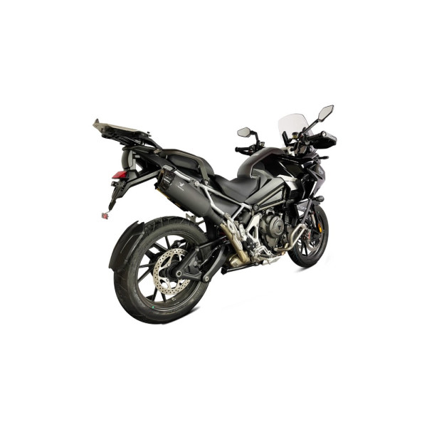 Глушник мотоцикловий IXRACE Desert Triumph Tiger 1200 GT/ Rally (22-)/ 850/ 900 (20-23) чорний, без гомологації