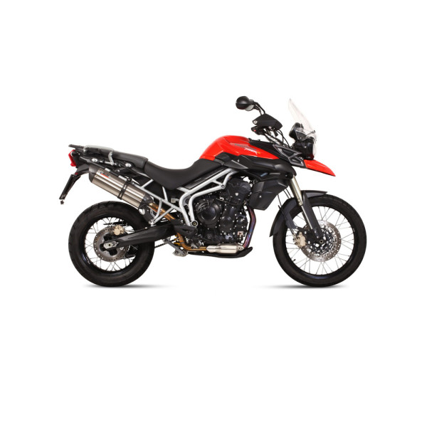 Глушник мотоцикловий Slip-On Line (Suono) MIVV для Triumph Tiger 800 XC / XR / XRX / XCX / XRT / XCA (11-16) срібний