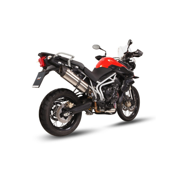 Глушник мотоцикловий Slip-On Line (Suono) MIVV для Triumph Tiger 800 XC / XR / XRX / XCX / XRT / XCA (11-16) срібний