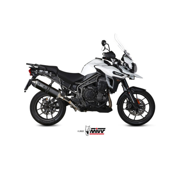 Вихлопна система Slip-On Line (Speed Edge) MIVV для Triumph Tiger 1200 XR / XRx / XRT / XCx / XCA (16-20) чорний