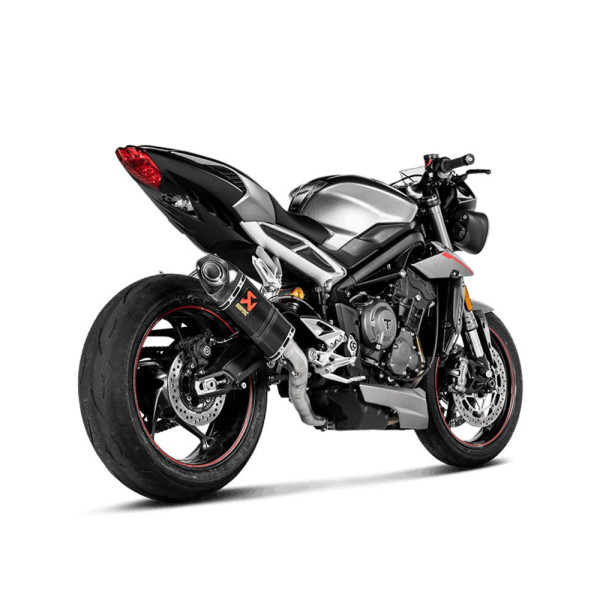 Глушник мотоцикловий Slip-On Line Carbon Akrapović Triumph Street Triple 765 S / R / RS (17-20)