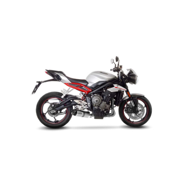 Глушник LeoVince LV One Evo Slip-On, Нержавіюча сталь для Triumph Street Triple 765 S/SA2/R/R LRH/RS 17-21