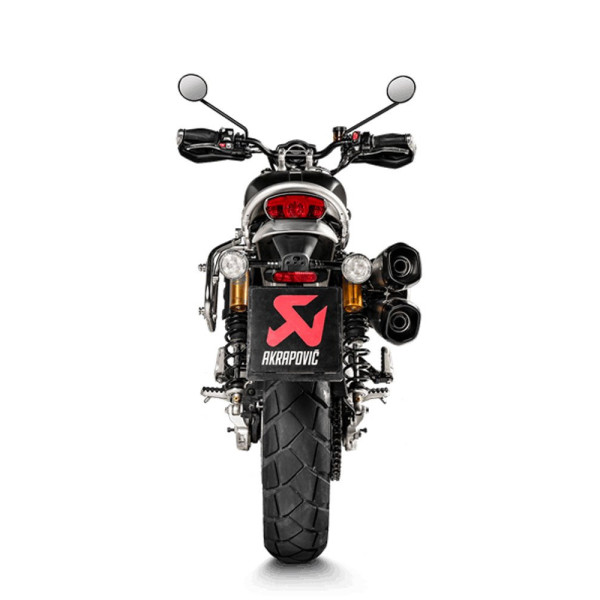 Випускні системи Slip-On Line Титан + Вуглецеве волокно Akrapović для Triumph Scrambler 1200 19-20